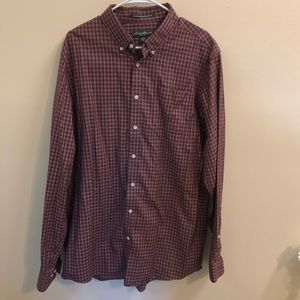 Red Tartan Plaid Men’s Dress Shirt